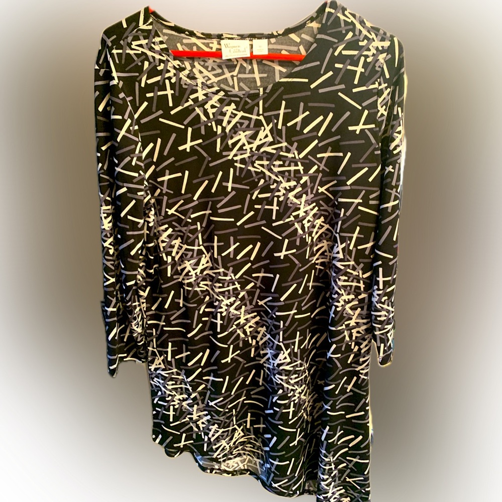 Women with Control asymmetrical top, size medium, like new condition